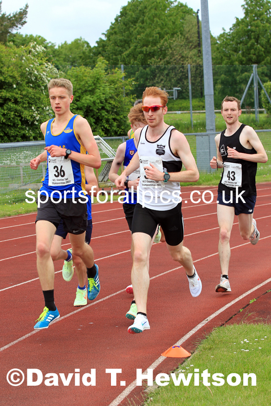 2022 North Eastern Counties AA 10000 metres Champs., Chester le Street, Sat,. May 21st. Photo: David T. Hewitson/Sports for All Pics